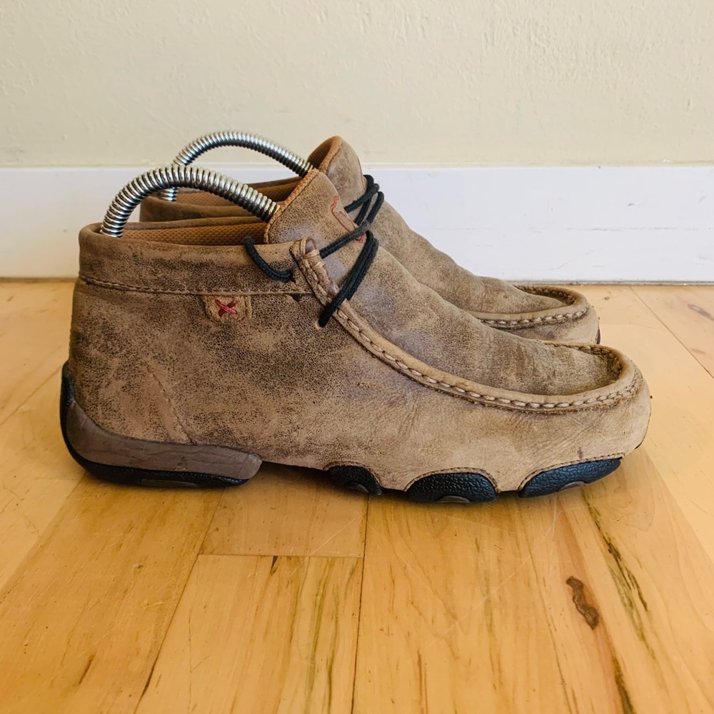 Twisted X Leather Chukka Cowgirl Ranch Brown Casual Ankle Women’s Shoes Size 7